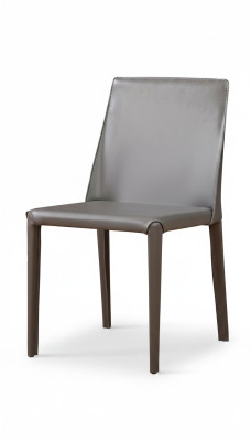 Moderner Sessel Stuhl 1x Esszimmer Fernseh Sitz Polsterstuhl Grau Lehnstuhl Neu.