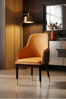 Moderner Sessel Stuhl 1x Esszimmer Fernseh Deko Lounge Sitz Polsterstuhl