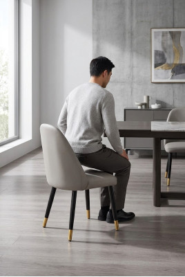 Unvergleichlicher Stuhl in Grau für Esszimmer im modernen Stil