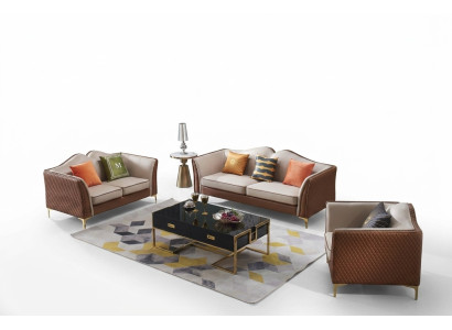 Sofagarnitur 3+1 Sitzer Klassischer Couchen Wohnlandschaft Sofas Polster