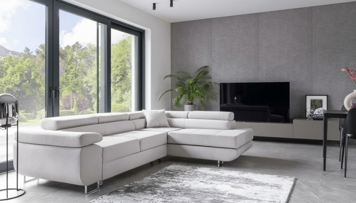 Wohnlandschaft L Form Ecksofa Textil Design Polster Garnitur Sofa Ecke Eckcouch