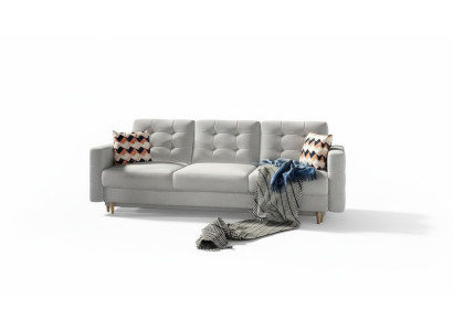 Sofa Dreisitzer Klassische Couch Polster 3 Sitzer 100% Textil Couchen Stoff Neu