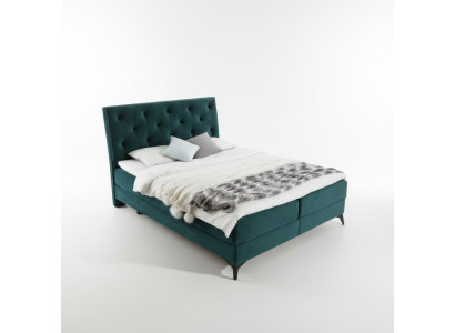 Luxus Boxspring Bett Stoff Hotel Grün Betten Schlafzimmer Möbel Design Samt Neu