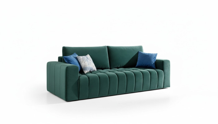 Klassische Dreisitzer Couchen Polster Sofa 3Sitzer Textil Couchen Stoffsofa Neu