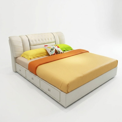 Luxus Schlafzimmer Bett Polster Doppel Betten 180x200 Möbel designer Einrichtung