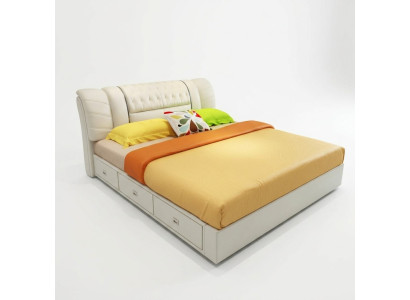 Luxus Schlafzimmer Bett Polster Doppel Betten 180x200 Möbel designer Einrichtung