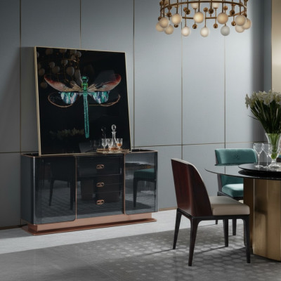 Kommode Sideboard Design Möbel Holz Kommoden Anrichte Echtholz Side
