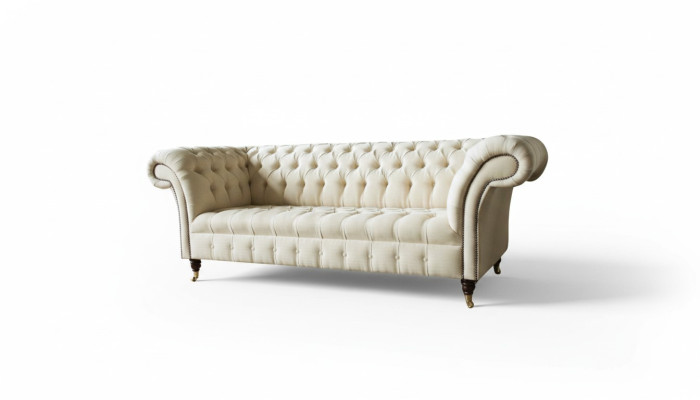 Chesterfield Creme Textil Wohnzimmer Neu Kreative Modern Design Möbel Luxus Sofa