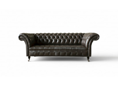Chesterfield 3 Sitzer Modern Design Couchen Leder Sofa xxl Sitzmöbel Möbel Sofas