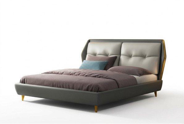 Design Leder Bett Luxus Polster Betten 180x200 Möbel Schlafzimmer