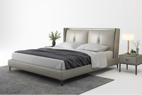 Bett Klassisch Polsterbett Luxus Doppel Schlafzimmer Holz 180x200