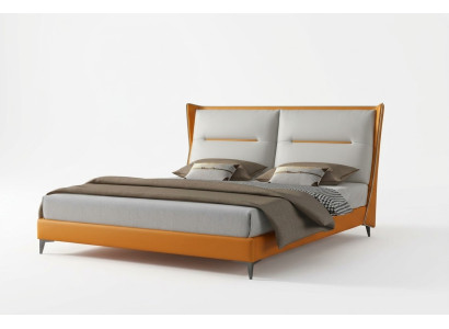 Modernes Design Bett 180x200 Leder Hotel Betten Doppel Schlaf Zimmer