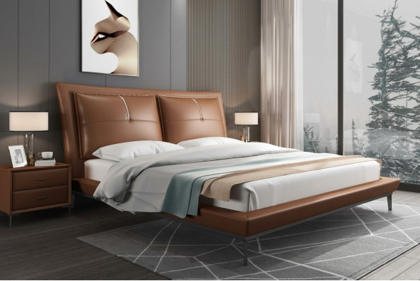 Designer Bett Schlafzimmer Betten Hotel Leder Italienische Möbel