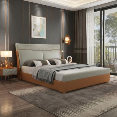 Luxus Schlafzimmer Bett Polster Design Luxus Doppel Betten Leder Hotel