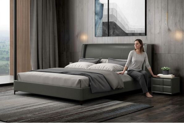Bett Polster Design Luxus Doppel Hotel Betten Ehe 180x200cm Schlaf Zimmer Metall