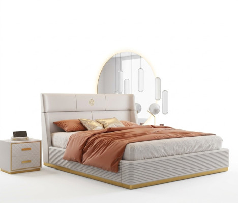 Modernes Design Bett xxl Betten Doppel Hotel Textil 150 180x200cm