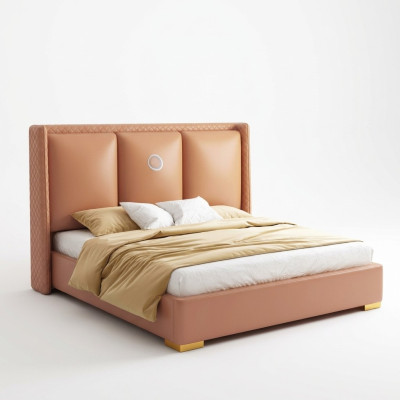 Bett Orange Schlafzimmer Design Möbel Moderne Luxus Betten Bettgestell