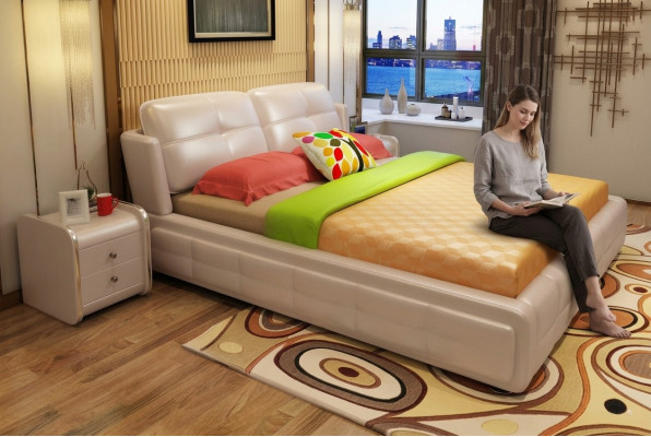 Luxus Schlafzimmer Bett Polster Deko Design 180x200cm Doppel Hotel Betten