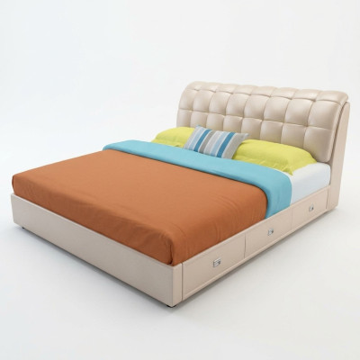 Bett Polster Design Luxus Deko Doppel Hotel Betten Ehe Schlaf Zimmer Leder
