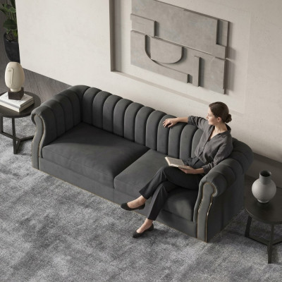 Designer Sofa 3 Sitzer Modern Couch Sofas Polster Designsofa Dreisitzer