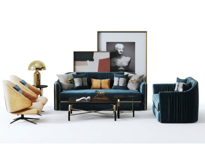 Sofagarnitur 3+2 Sitzer Set Design Sofa Polster Deko Couchen Couch Modern