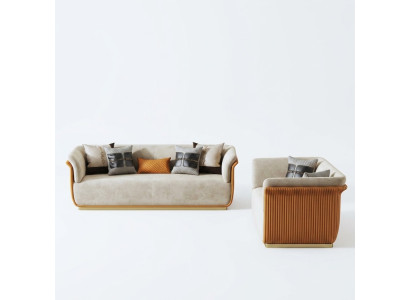 Moderne Sofagarnitur 3+2 Sitzer Sitzgruppe Leder Couchen 2tlg. Set
