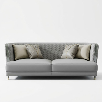 Dreisitzer Couch Polster Design Sofa Sitz Deko Sofas Zimmer Möbel Moderne