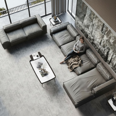 Ecksofa Sofa Couch Polster Wohnlandschaft Eck Sofas Garnitur L Form Grau