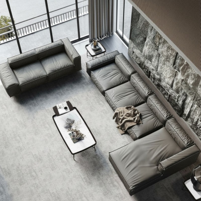 Ecksofa Sofa Couch Polster Wohnlandschaft Eck Sofas Garnitur L Form Grau