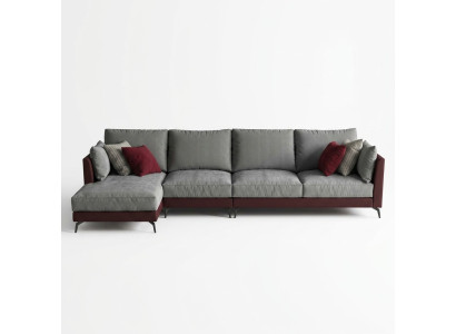 Couch Ecksofa L-Form Wohnlandschaft Sofa Polster Garnitur Stoff Sofas Möbel