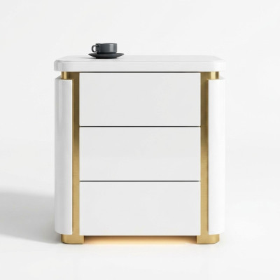 Design Nacht Tisch.Konsole Metall Glanz Tische Konsolen Schlaf Zimmer