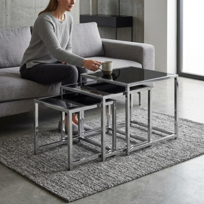 Set 3x Couchtisch Kaffeetisch Beistelltisch Designer Wohnzimmertisch Tische