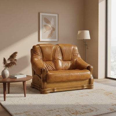 Sofas 2 Sitzer Designer Zweisitzer Ledersofa Wohnzimmer Couchen Polstersofa