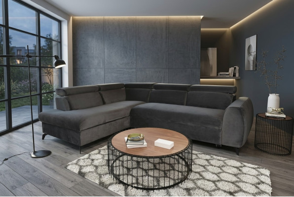 Sofa Ecksofa Wohnlandschaft L-Form Designersofa Luxus Ecksofas Stoffsofa Textil