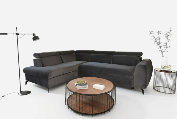 Sofa Ecksofa Wohnlandschaft L-Form Designersofa Luxus Ecksofas Stoffsofa Textil