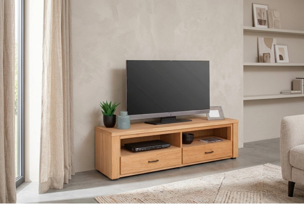 Kommode Vitrine Echtholz TV-Ständer Klassische Schublade Neu Holz Platz