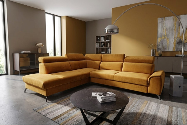 Ecksofa L-Form Sofa Neu Modern Moderne Schlaf Couchen Sofa Gepolsterter Möbel
