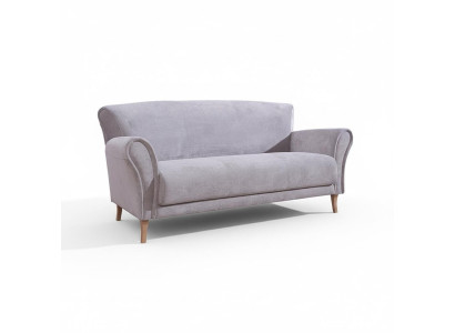 Dreisitzer Stoff Couch Sofa Lila Textil Couchen Sofas Polster Garnitur Luxus Neu