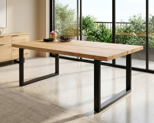 Esstisch Metall Beine Tisch Natürliches Holz Neu Loft Möbel Tische Einrichtung