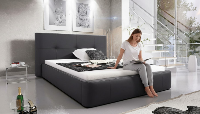 Bett Polster Design Luxus Doppel Hotel Betten Schlaf Zimmer Modern Leder