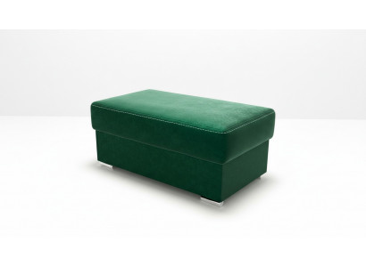 Möbel Wohnen Sitzbänke Sitz Textil Grün Design Ottomane Hocker Polsterhocker Fuß