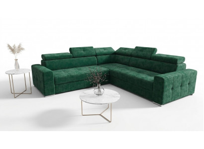 Wohnzimmer Textil Leder Luxus L Form Modern Ecksofa Couch Polsterung Sofas Neu