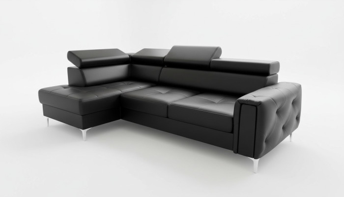 Ledersofa L-Form Couch Wohnzimmer Ecke Design Wohnlandschaft Couchen Sofas Neu