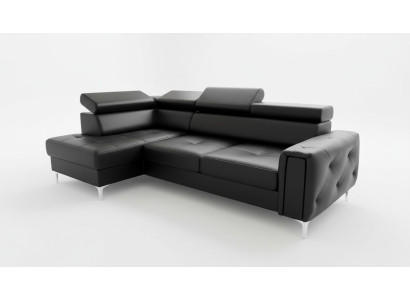 Ledersofa L-Form Couch Wohnzimmer Ecke Design Wohnlandschaft Couchen Sofas Neu