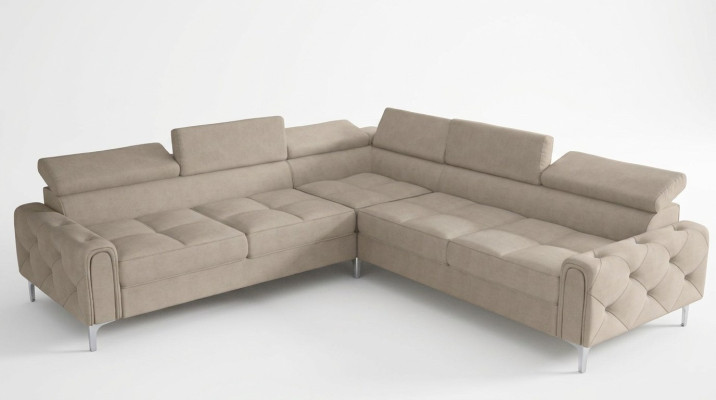 Design Sofa Couch Ecke Multifunktion Polsterung Wohnzimmer L Form Textil Neu