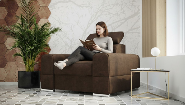 Design Luxus Chair Sessel Sofa 1 Sitzer Fernseh Lounge Chaise Sofa Leder Textil
