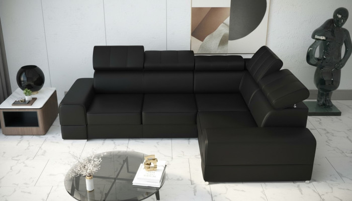 Ecksofa Couch Sofas Textil Bett Funktion Design L Form Modern Luxus Couchen Neu