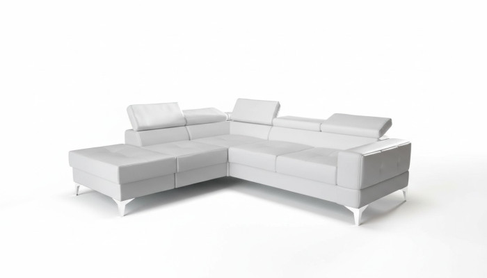 Ecksofa L-Form Sofa Wohnlandschaft Polster Multifunktion Design Modern Textil