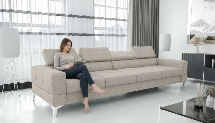 Wohnzimmer Couch Couchen Polster Sofas xxl Design Sofa 4 Sitzer Textil Big Neu