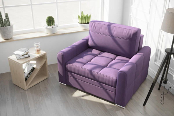 Luxus Fernseh Relax Chesterfield Club Sessel Lounge 1 Sitzer Stoff